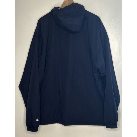 Vtg UCLA Champion Fleece Lined Jacket Hooded Snap up XXL Full interior pocket - Picture 2 of 8